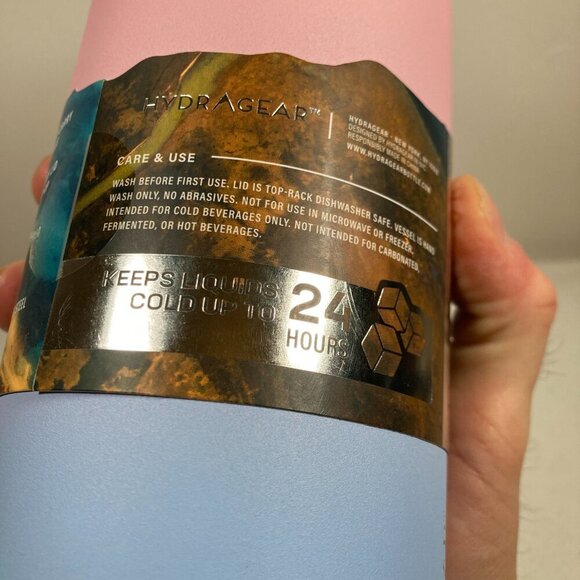 Hydragear 40oz Thermos Stainless Steel Design Pink Blue - NWT - Picture 4 of 12